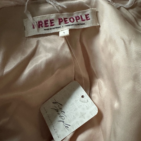 FREE PEOPLE Renata Fur Coat Jacket Mellow Rose Oversized Taylor Swift Size Large - Picture 8 of 8